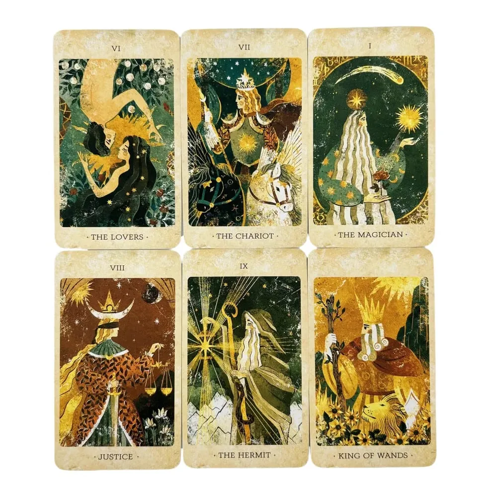 1/3/5 יחידות The Solar Kingdom Tarot Deck Oracle Set Divination English Editions Edition משחקי לוח סיטונאי — image 3