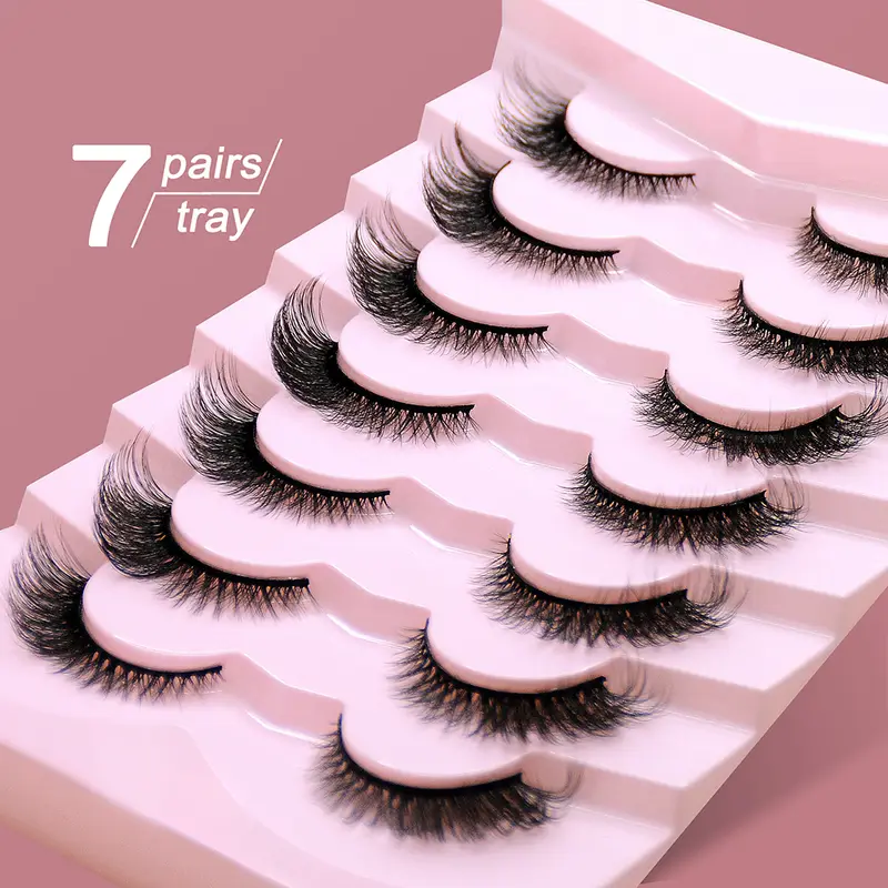 Κλασικές βλεφαρίδες 3D όγκου Faux Mink Lashes Φυσική εμφάνιση Χνουδωτές ψεύτικες βλεφαρίδες Wispy Cat Eye Lashes Αφράτες βλεφαρίδες 3D Mink — image 13