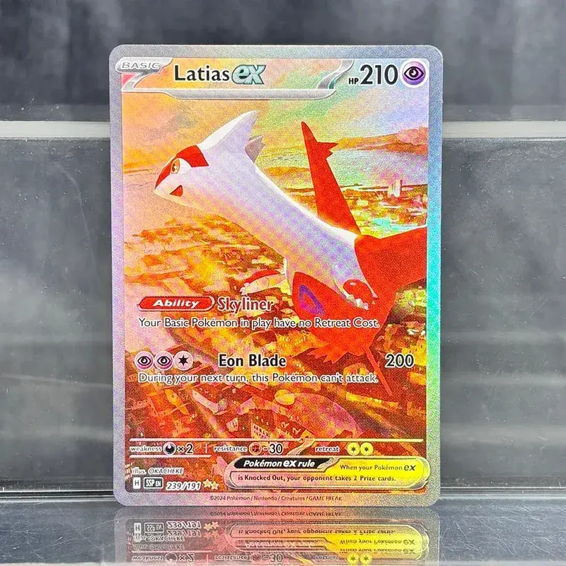 אוסף משחקי מסחר הולוגרפי PTCG כרטיסי פרוקסי Charizard Pikachu Mew EX Singl PKM Foil Cards Gengar VMAX Skyridge (SK) — image 6