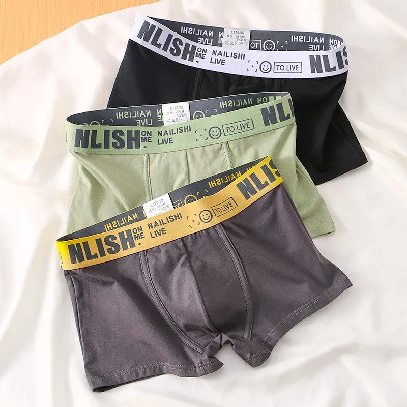 [Bloom the love] Marca Solid 1 pz/3 pz Boxer Uomo Intimo Cotone Boxershort Mens Boxer Uomo Cuecas Masculina Taglia M-3XL nl-112