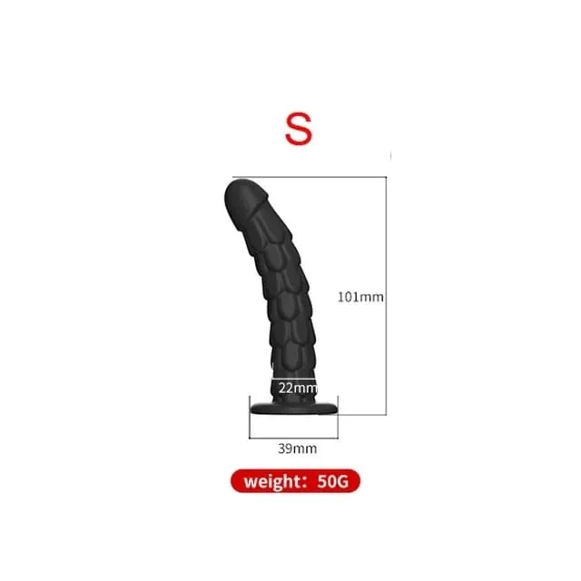 Σιλικόνη πέους πρωκτικό Dildo με βεντούζα Dragon Scale Butt Ass Anus Butt Plug Πρωκτικό βύσμα πισινό βύσμα πισινό Προστάτη σεξουαλικά παιχνίδια για γυναίκες