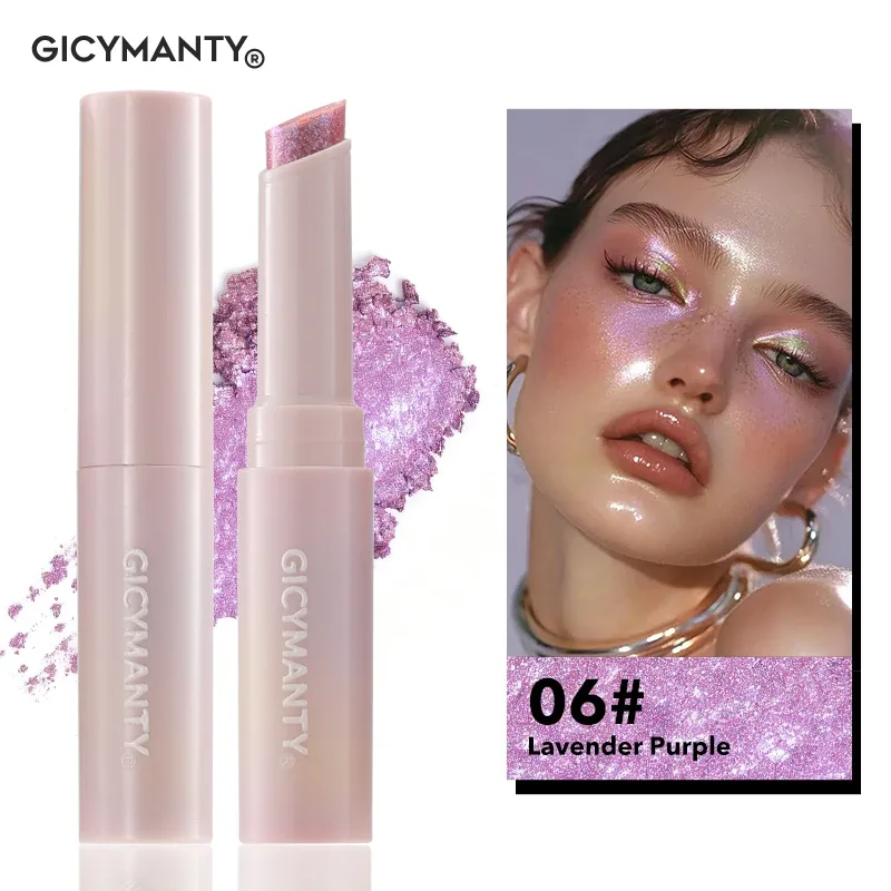 Shimmer Eyeshadow Stick מתייבש סרט מהיר נעילה אור שאינו דוהה ניצוץ צלליות פנים סימון שפתיים