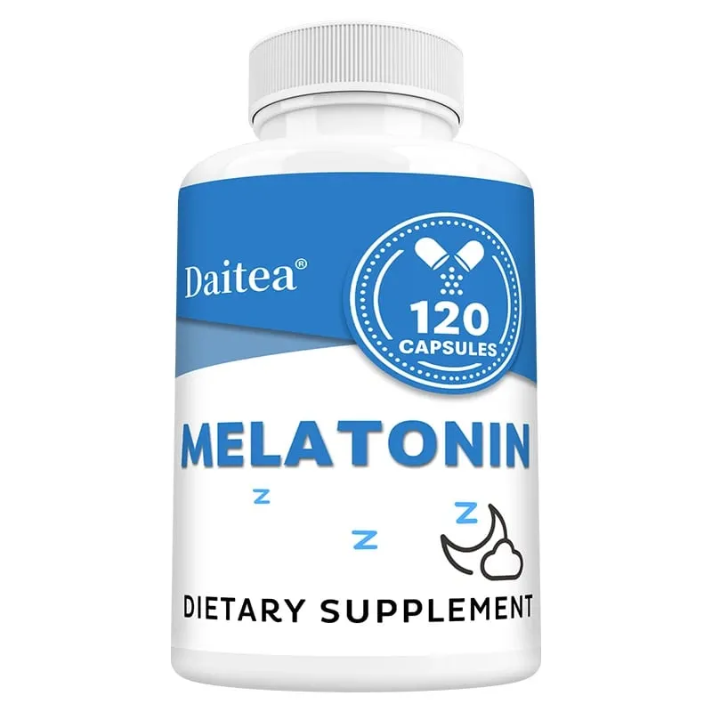 Melatonin Supplement Capsules 5 Mg - Natural Sleep Support Relaxation and Calmness Promotes Sleep Quality — image 8