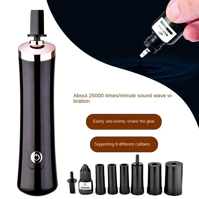 Eyelash Glue Shaker Electric Wake-up Device for Eyelash Extension Glue Nail Polish Tattoo Ink Pigment Liquid Shaking Machine — image 4