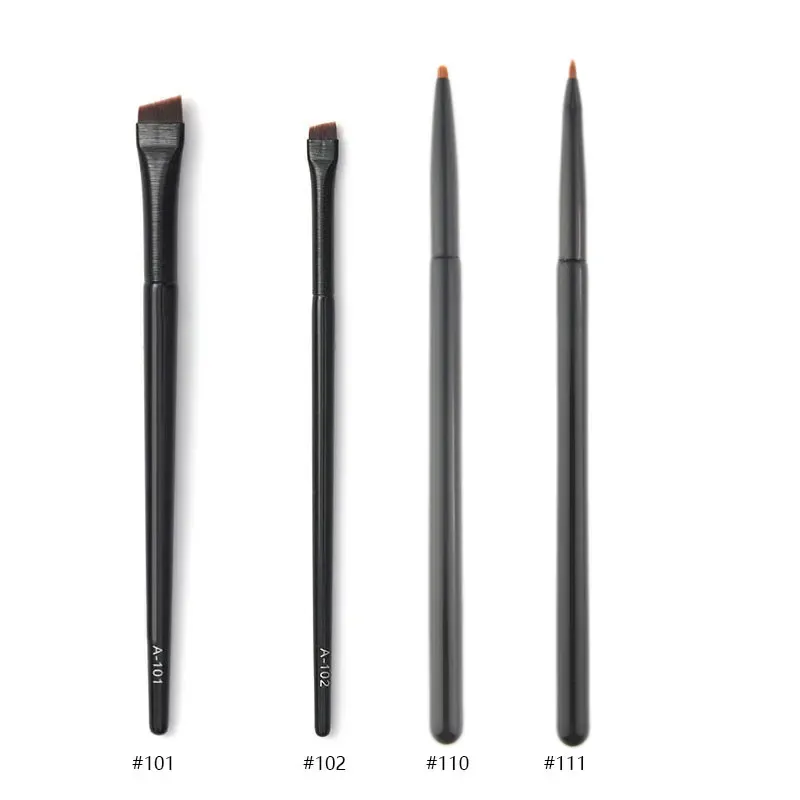 1pc super fino ângulo forro compõem escova olho sobrancelha pincéis de maquiagem de cabelo sintético sobrancelha fina afiada ferramentas cosméticas profissional