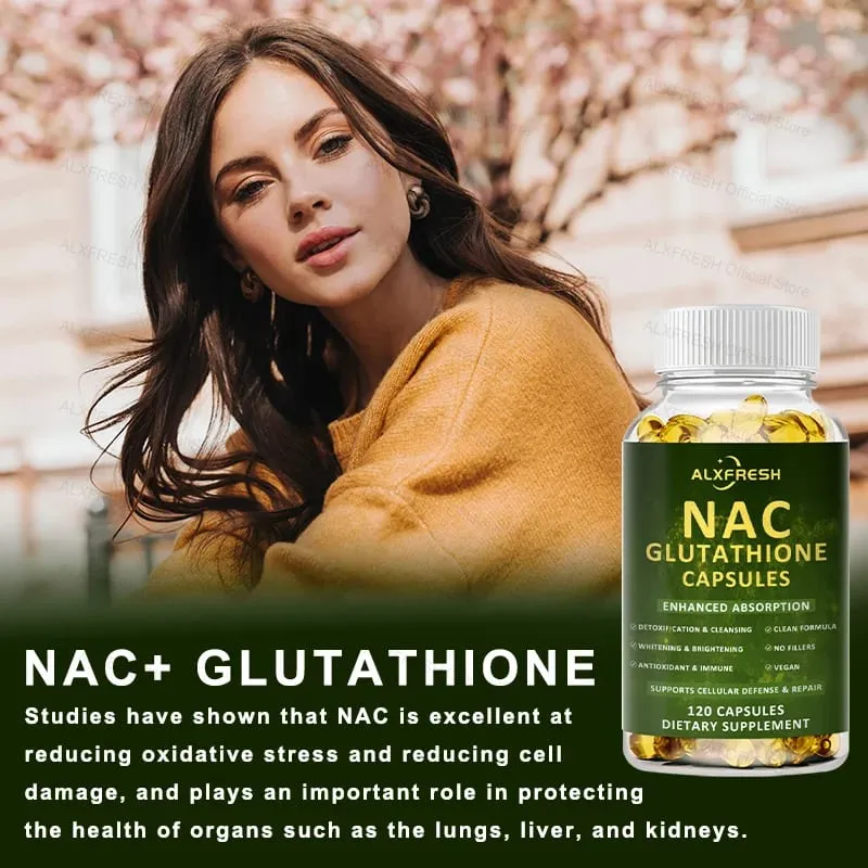 Prémium NAC + Glutation Complex Detox és Antioxidáns Boost C-vitaminnal | Májtámogató immunrendszer egészségügyi kiegészítő — image 6
