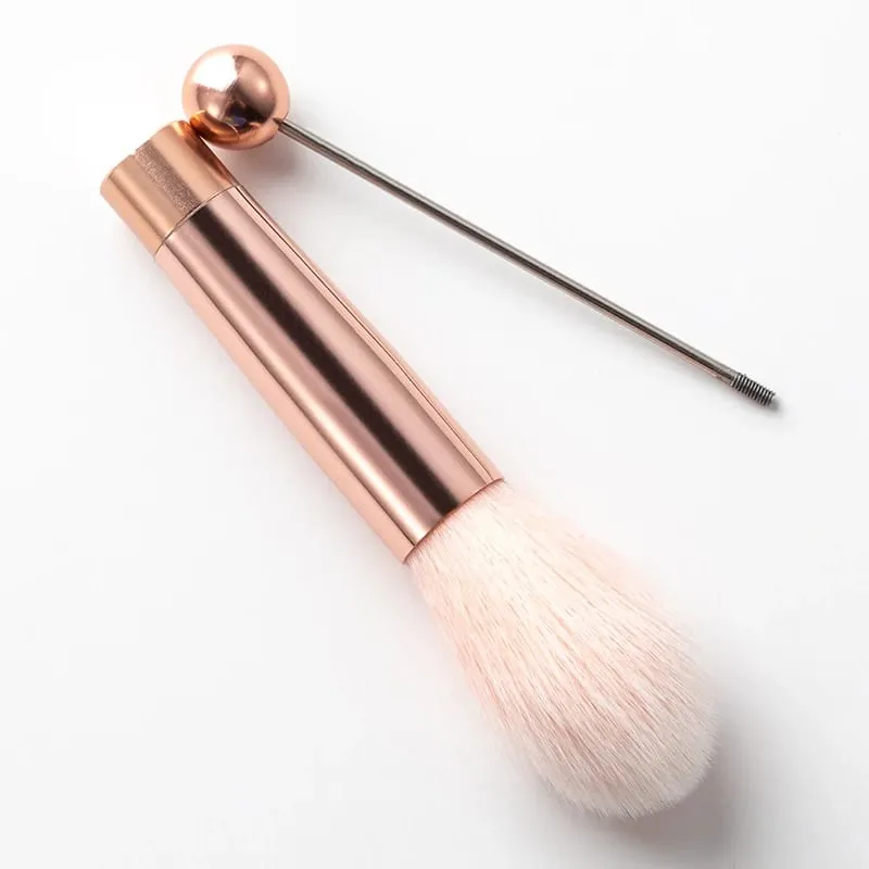 【5 τεμάχια Beaded Eyeshadow Brush Diy Beaded Cosmetic Brush Brushes Tool Kit Μεταλλική λαβή Ανθεκτικά πινέλα μακιγιάζ ματιών】 — image 5