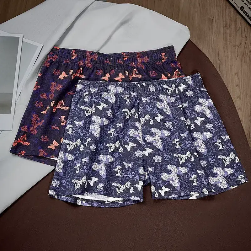 4Pcs Set Of Men's Personalized Butterfly Printed Flat Angle Pants, Loose Breathable Elastic Aro Pants, Men's Casual Underwear — image 4
