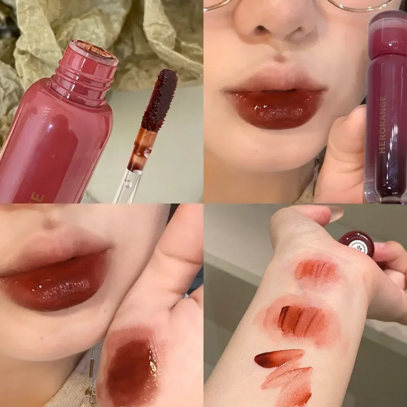 Smoked Grape Purple Red Lip Glaze Mirror Water Lip Gloss Moisturizing Liquid Lipstick Clear Tint Makeup Korean Women Cosmetics — image 10