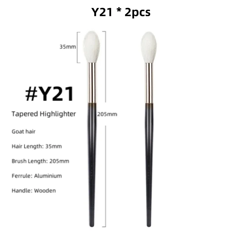 Highlighter Brush Makeup Natural Brushes Make Up Hair Goat Beauty Tools — image 10