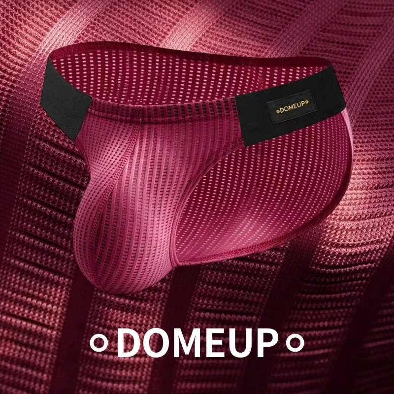 Men Vertical Stripe Mesh Bikini Briefs 3D Pouch Underwear Low Waist Elastic Waistband Breathable Male Panties DP911 3256812861254528 — image 2