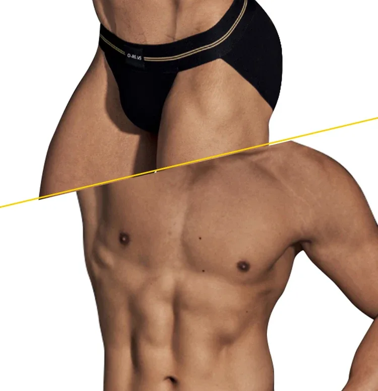 Mga Brief Panlalaking Seamless Hip Design Mens Underwaer Super Large Wide 5cm Elastic Band Independent Codpiece Boy Short Pants — image 28