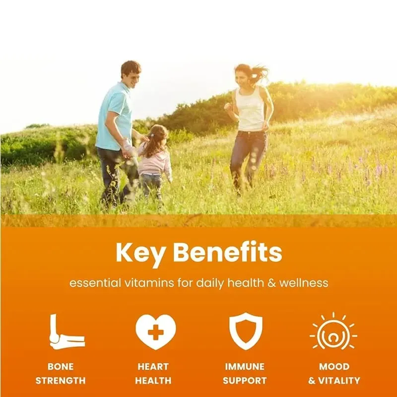 Vitamin D3+K2 Capsules - For Regulate Calcium Metabolism Promote Bone Heart and Immunity System Health — image 5