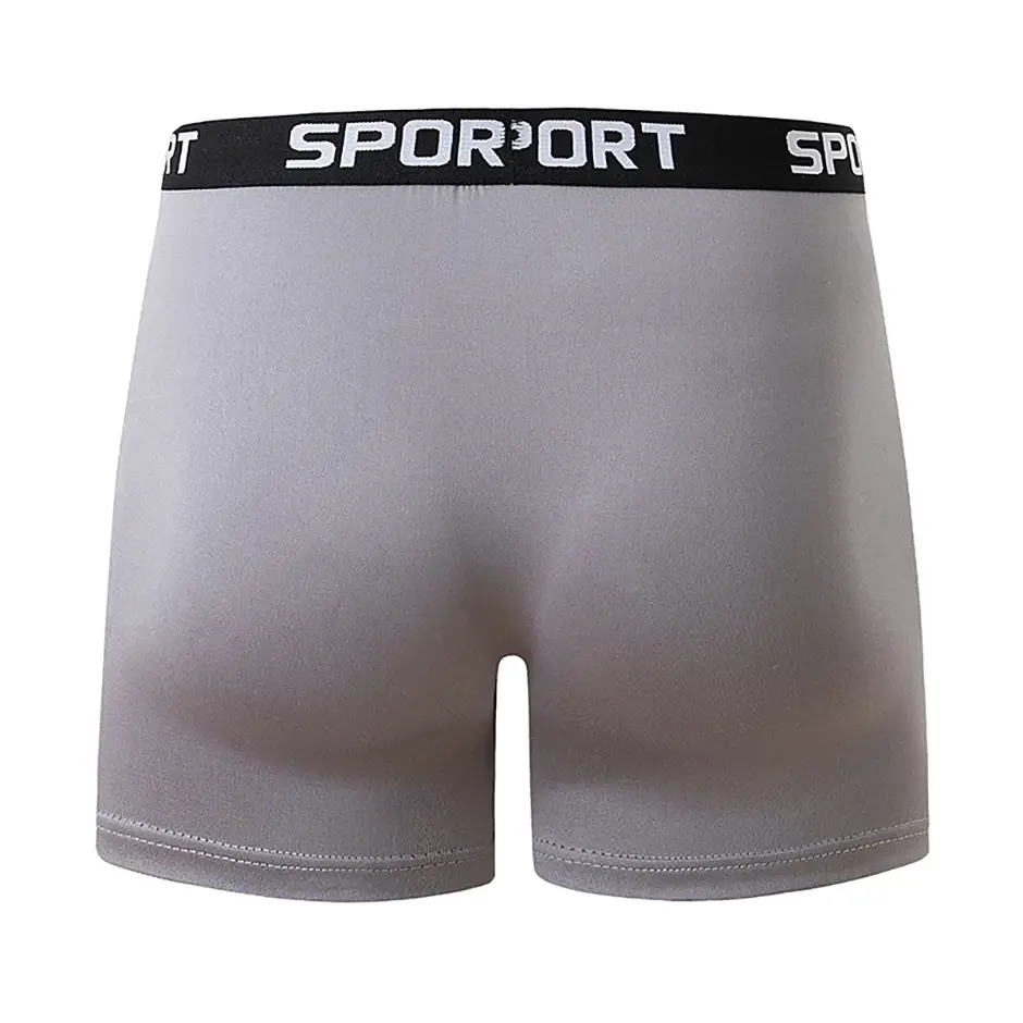 5-piece Set Of Solid Color Fashionable Simple Sports Long Underwear Comfortable Plus Size Flat Corner Pants Cycling Base Shorts — image 3