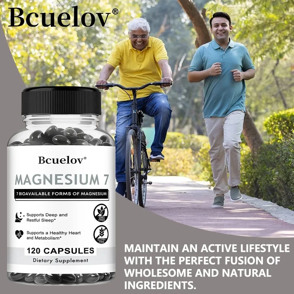 7 in 1 Magnesium Complex High Absorption Supports Energy Relaxation Promotes Healthy Sleep Helps Muscle Support Supplements — image 2