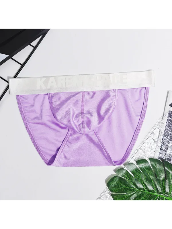 Men's Solid-Color Low-Waist Triangle Underwear Breathable Sexy Bottom Pants Trendy 1-Piece Set Mature Style Promotional Price — image 9