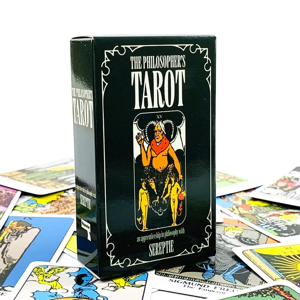 Νέο The Philosopher's Tarot Deck 78 Cards Αγγλική έκδοση Fate Prediction Πνευματικό επιτραπέζιο παιχνίδι μαντείας για αρχάριους Ταρώ — image 3