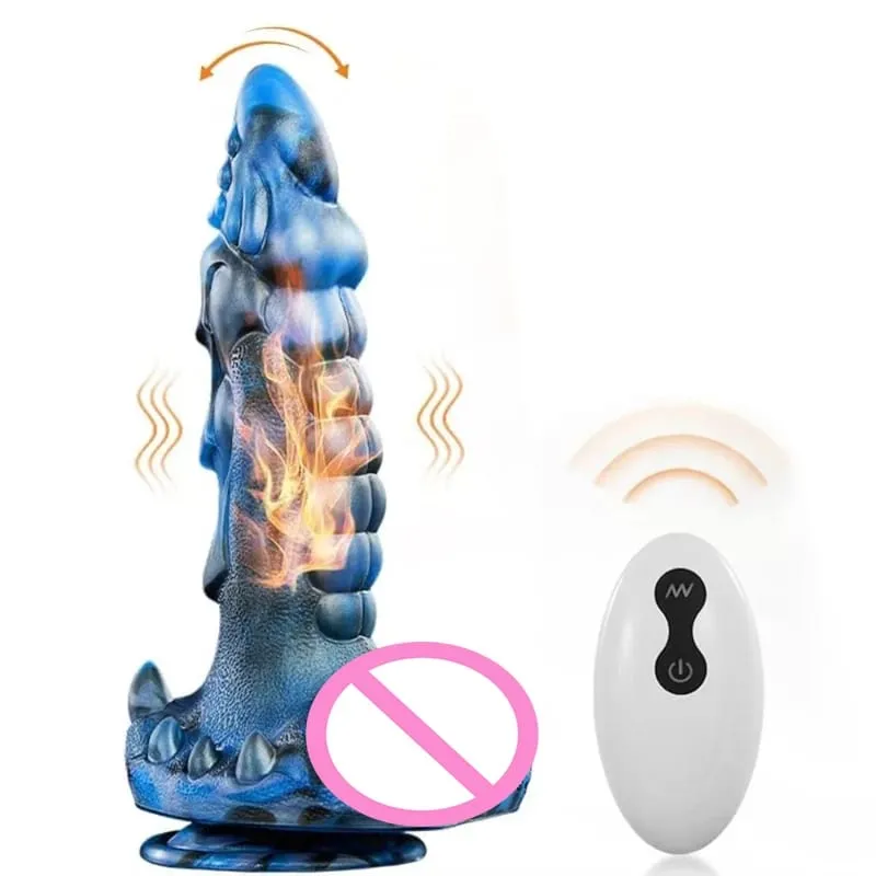 Big Thrusting Dildo Sex Toys Vibrator Remote Control 8 Thrusting Vibration Monster Dildos Vagina Anal G Spot Massager για ζευγάρι — image 8