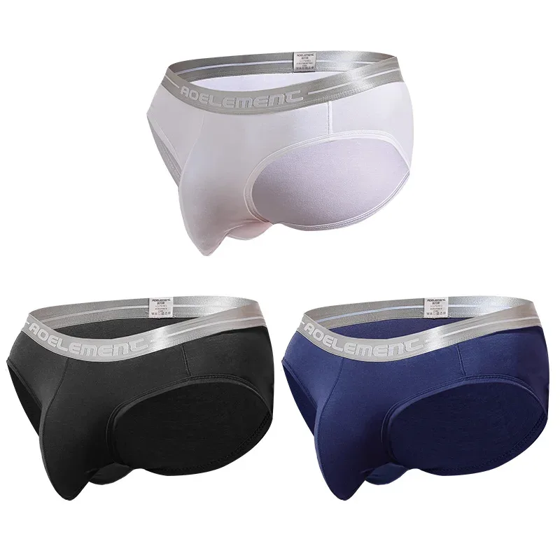 1pc Modal capsule lift U convex men's underwear bullet separate ice silk capsule pouch briefs — image 20