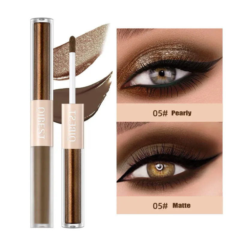 2 σε 1 Stick Pearly Matte Eyeshadow Cream Smooth Nude Eye Makeup Liquid Contour Shadow Stick Αδιάβροχο Shimmer High Light Pen — image 12