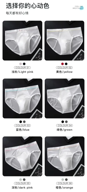 Women Panties for Men Ice Silk Seamless Brief Sexy Mesh Splicing Transparent Underwear Youth Breathable U Convex Pouch Underpant — image 11