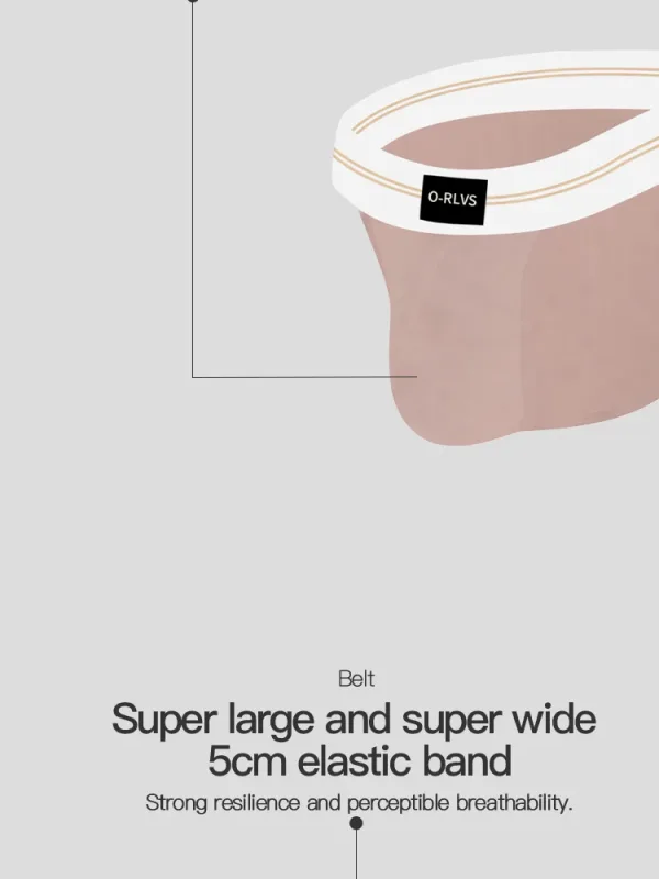 Mga Brief Panlalaking Seamless Hip Design Mens Underwaer Super Large Wide 5cm Elastic Band Independent Codpiece Boy Short Pants — image 13