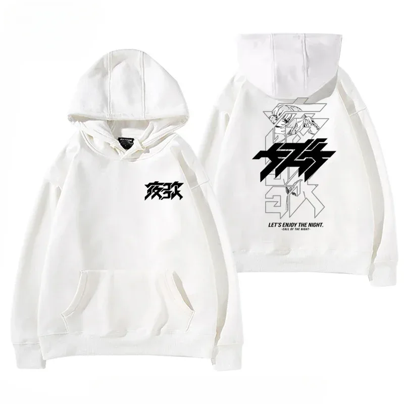 Y2K Anime CALL OF THE NIGHT Nazuna Nanakusa Funny 까마귀 힙합 그래픽 스웨터 Poleron Hombre Street Harajuku Tracksui