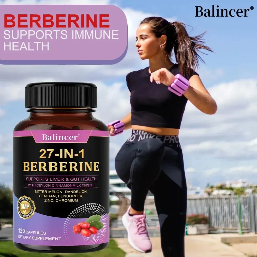 Κάψουλες Berberine - με κανέλα Κεϋλάνης - Ισορροπία του σακχάρου στο αίμα Καρδιαγγειακή υγεία Βοηθά την πέψη Προωθεί το μεταβολισμό