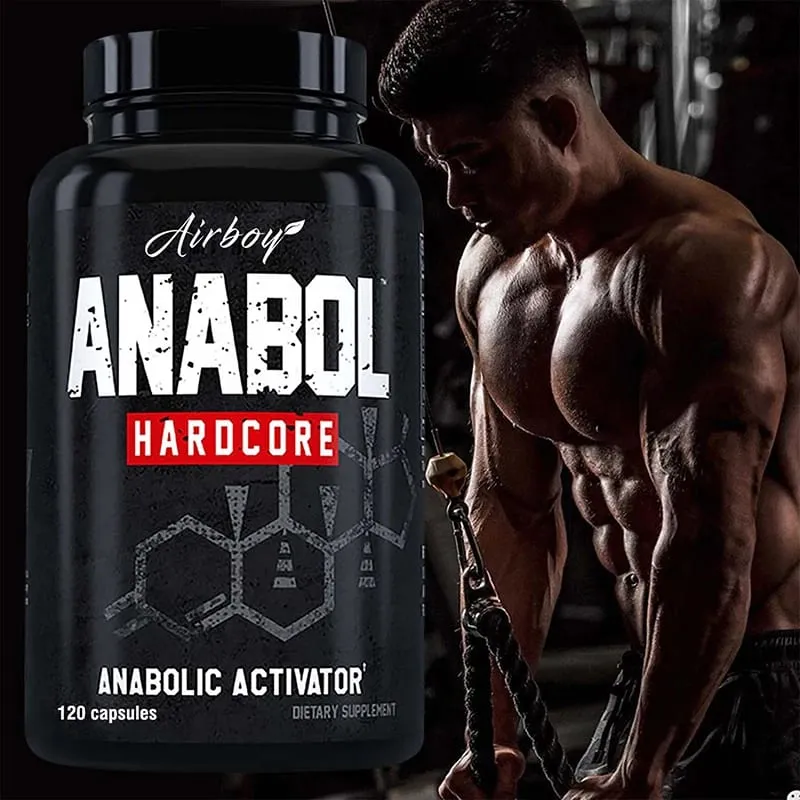 Anabol Hardcore Supplement - Muscle Growth Improved Endurance Stress and Mood Relief and Overall Health — image 2