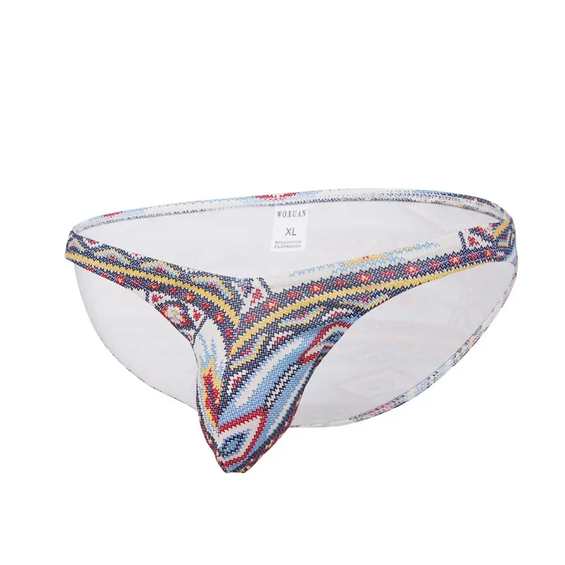 3PCS Briefs Mens Underwear Calzoncillos Hombre Slip Cotton Male Jockstrap Underpants Underware Man Pouch Brief — image 4