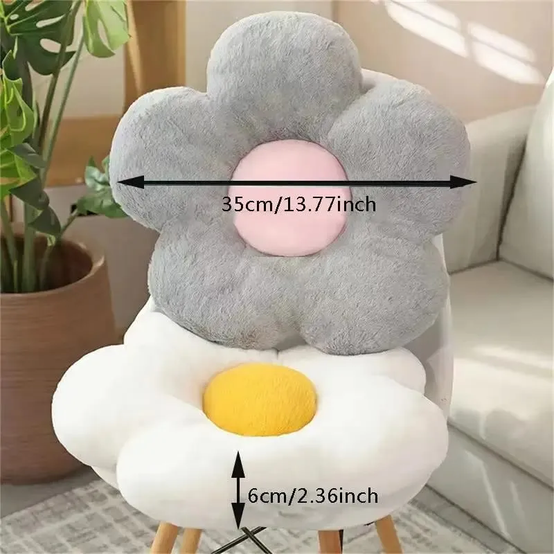 Πρακτικό 35cm Kawaii Πολύχρωμο Μαξιλάρι Λουλούδι Μαξιλάρι Μαλακό Ηλίανθο Ματ γεμιστό καναπέ-κρεβάτι Δώρα για στολισμό πλάτης ύπνου — image 8
