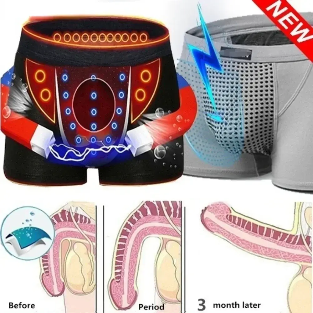 2026Upgraded Version of Men's Magnetic Therapy Health Panties 22 Magnet Reinforced Boxer Briefs (L-6XL)brazilian men's Underwear — image 5