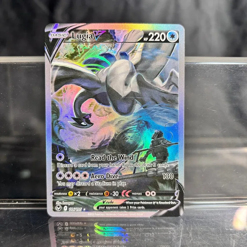 אוסף משחקי מסחר הולוגרפי PTCG כרטיסי פרוקסי Charizard Pikachu Mew EX Singl PKM Foil Cards Gengar VMAX Skyridge (SK) — image 9