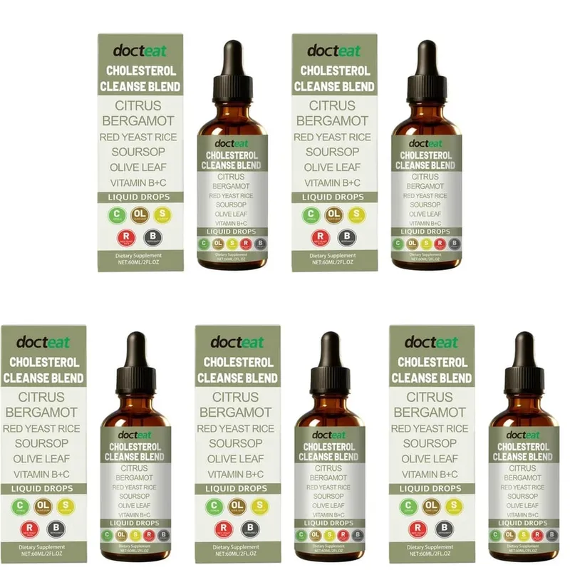 Docteat Cholesterol Cleanse Liquid Drops Citrus Bergamot Υποστηρίζει τη μεταβολική ισορροπία με βιταμίνη C και B2 Dropper 60 ML — image 12