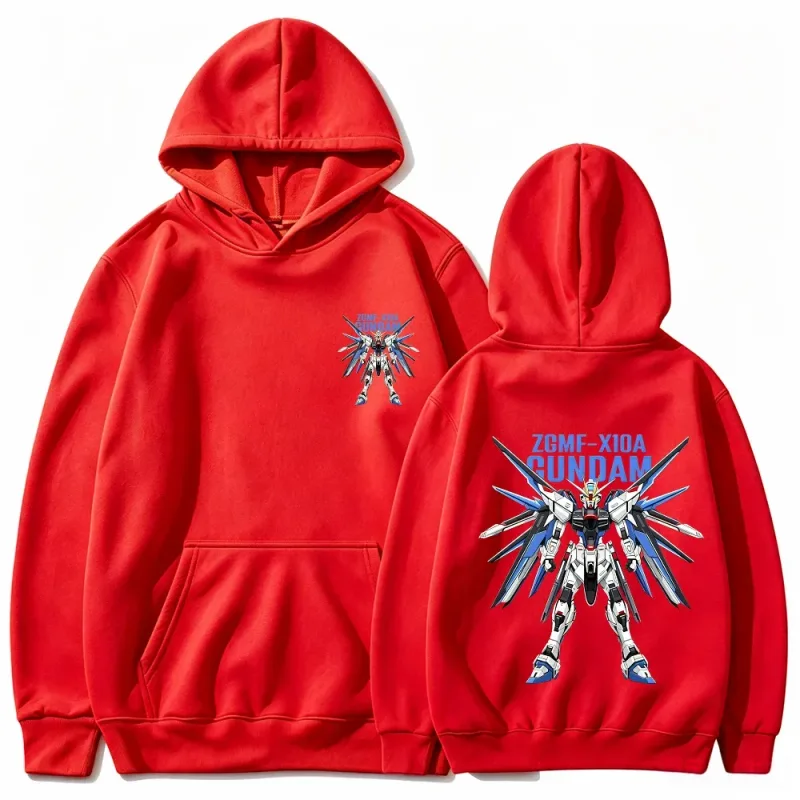 Gundam Hoodie Mecha Roboter Anime ZGMF Mobile Suit Streetwear Ästhetische Vintage Schwarz Übergroße Casual Sport Sweatshirts — image 6