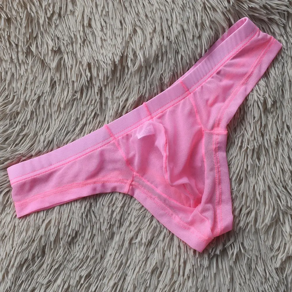Men G Strings Transparent Mesh Low Waist Sissy Pouch Sexy Lingerie Ultra Hot Underwear For Man Japanese Thongs Men's Underpants — image 11