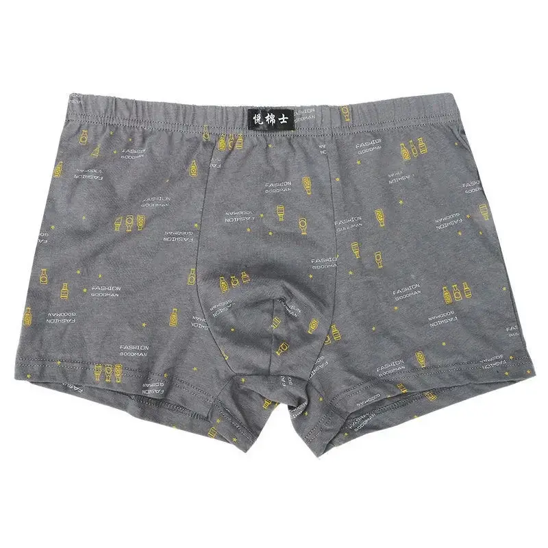 5Pcs/Lot Boxers Men’S Underwear Men's Cotton Boxer Shorts Men’S Boxer Pants Four Corners Loose Breathable Comfortable Shorts