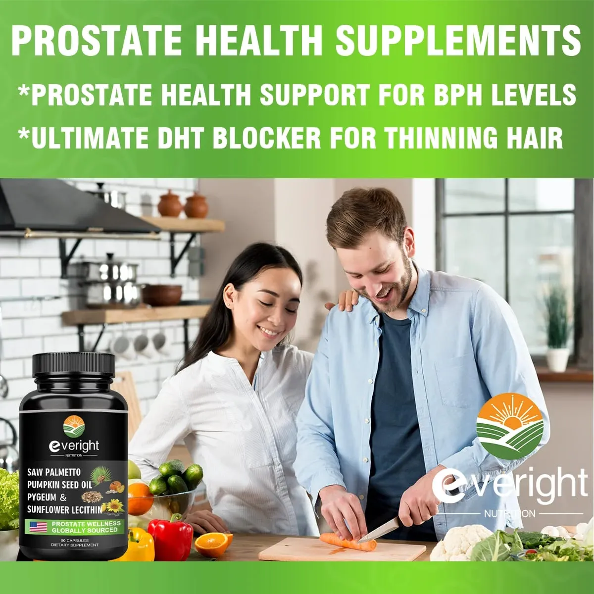 Multivitamin for Men Supplement Immune System Health Support with Vitamin A B12 C & D Daily Nutritional Support Non-GMO