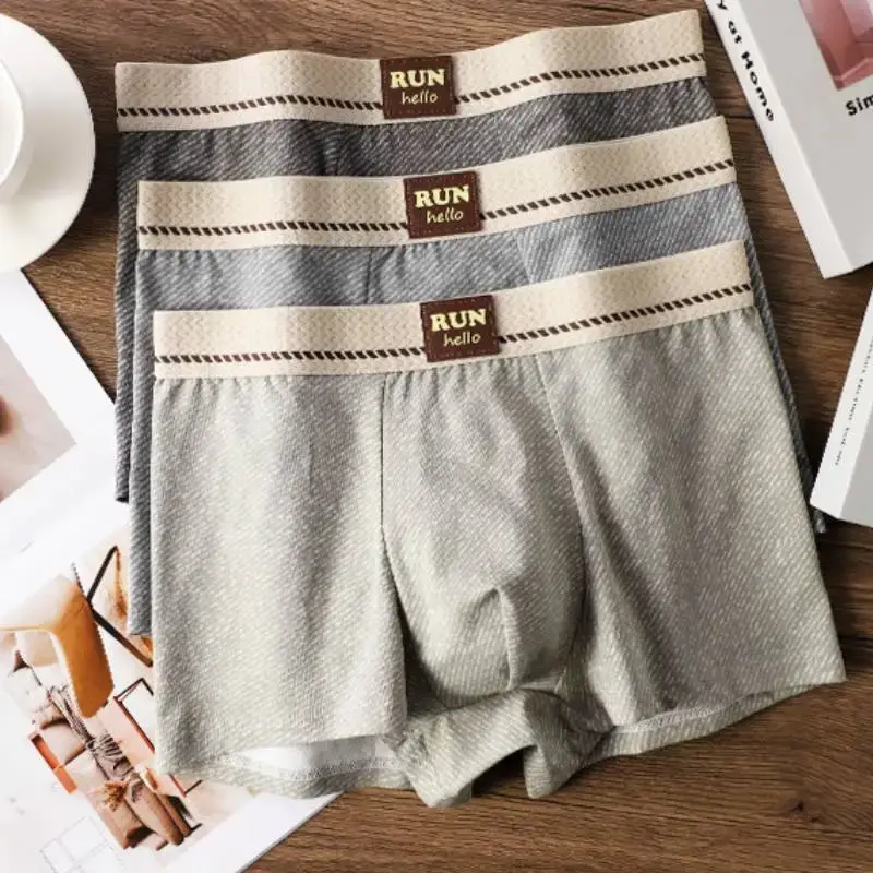 1/3 pcs Men's Underwear Print Cotton Briefs Men Boxer Shorts Comfort Men's Briefs Sexy Male Underpants — image 3