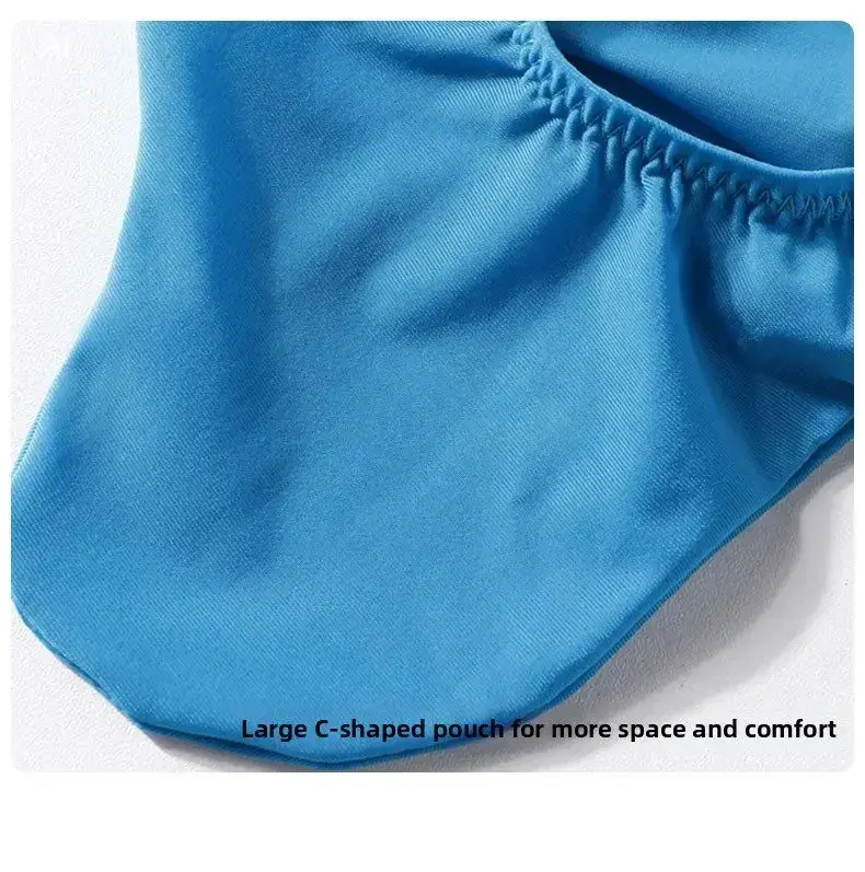 Men's Ice Silk Briefs Sexy Low-Rise U-Pouch Underwear Summer Ultra-Thin Breathable Smooth Panties Quick-Dry Cool Swimming Briefs — image 11