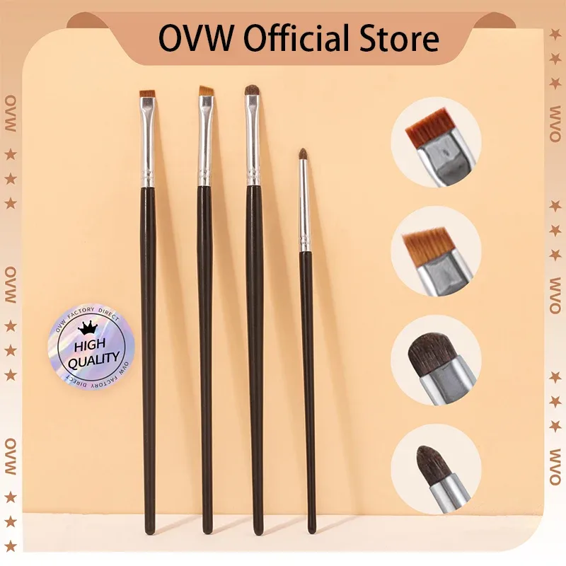 Conjunto de pincéis de maquiagem para olhos OVW Ultimate: delineador de precisão detalhando corretivo de mistura e pincéis multifuncionais para arte impecável