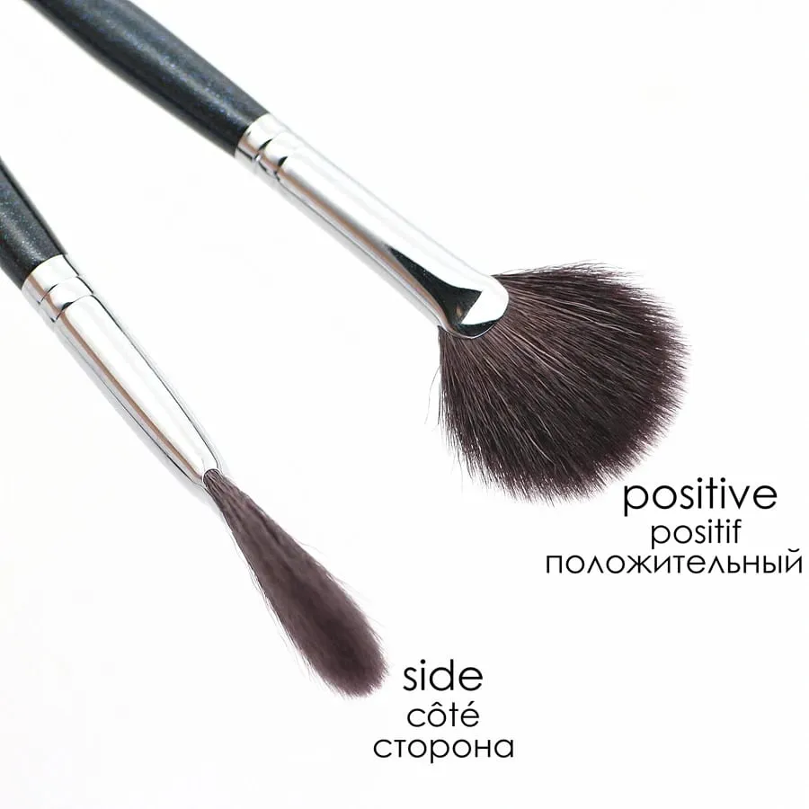 Fan Highlighter Brushes Makeup Top Goat Hair High Quality Blender Make Up Brush — image 5