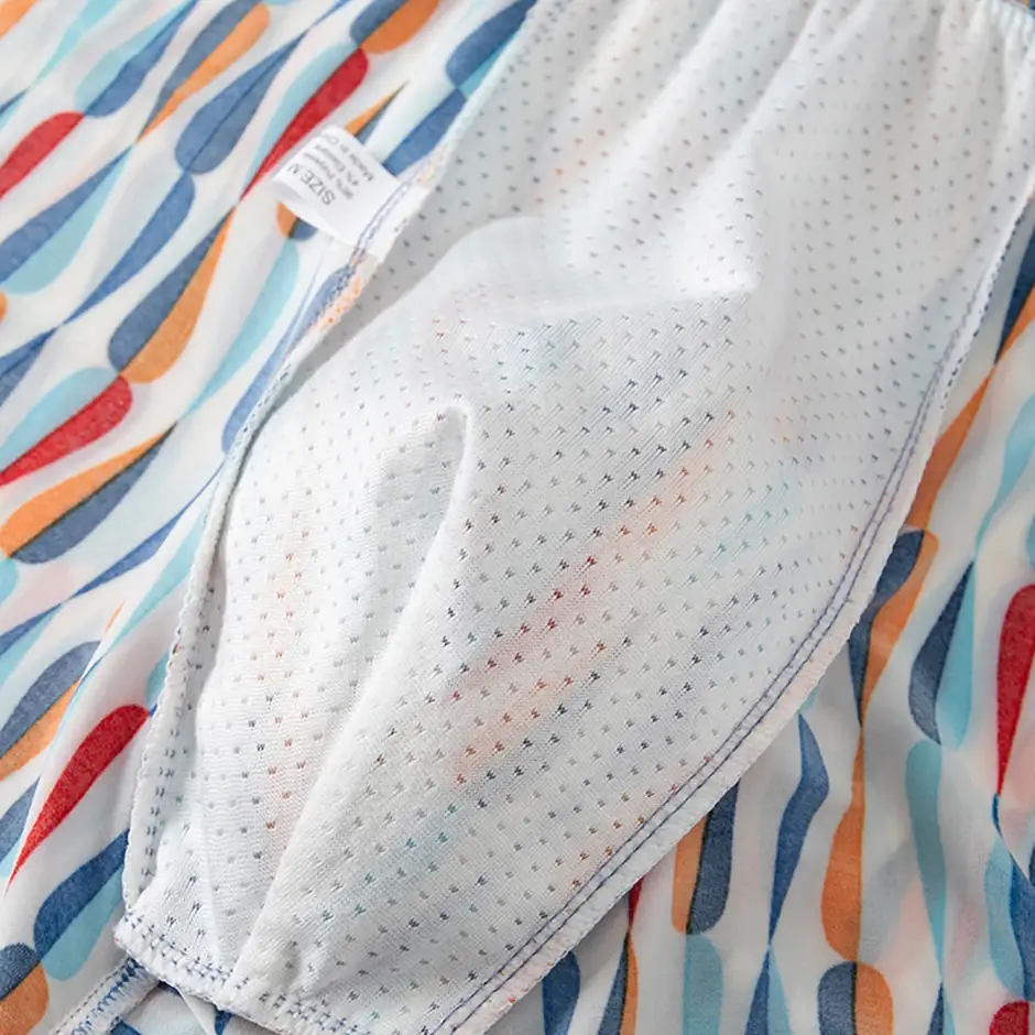 Boxer décontracté à motifs colorés pour hommes, sous-vêtements amples et confortables, surdimensionnés, taille élastique, 4/5 pièces — image 23