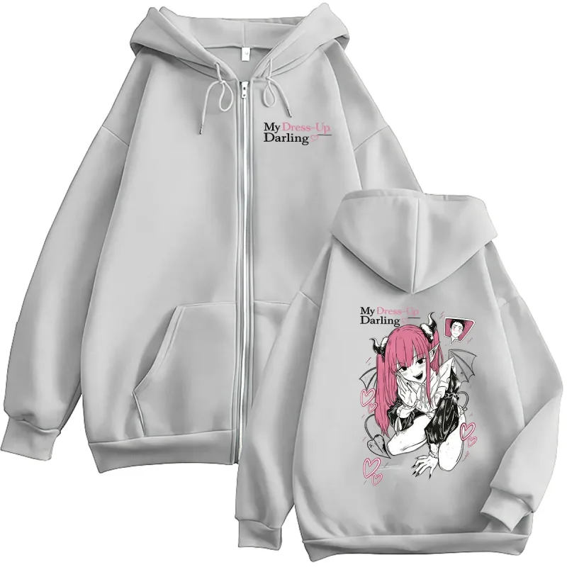 Anime Marin Kitagawa My Dress Up Darling Zipper Hoodie Men Women Kawaii Clothing Pullover Sweatshirt Long Sleeve Jacket Hoodies — image 7