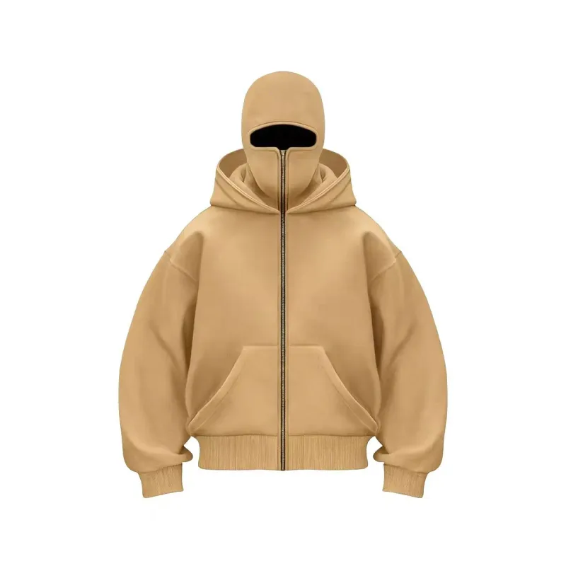 Men's and Women's Berets - Rock Style - Fall/Winter Collection - New Product - Double-Layered Hooded Sweatshirt - Zipper Jacket — image 15