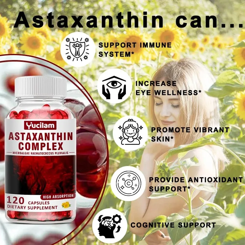 Συμπληρώματα ασταξανθίνης 24mg - Υποστηρίζουν Αντιοξειδωτικό Δέρμα & Υγεία για τα μάτια κανονικά αρθρώσεις και ανοσοποιητικό σύστημα — image 4