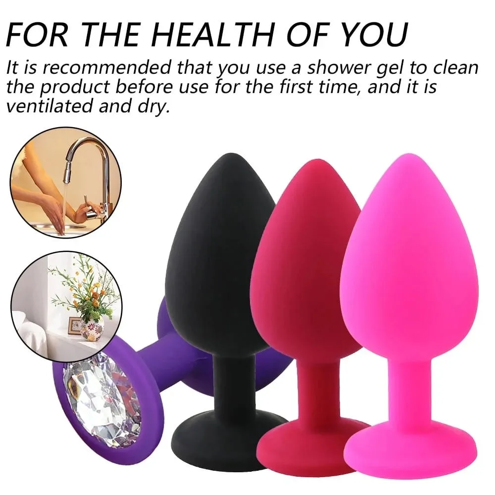 S/M/L רך סיליקון אנאלי תקע מיני ארוטי Butt Plug צעצוע מין למתחילים גברים נשים הומוסקסואלים זוגות ממריץ ערמונית צעצוע מין אנאלי — image 4