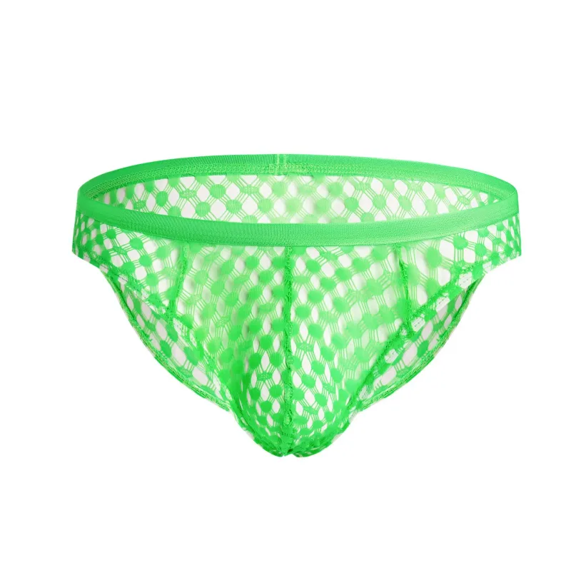 Mens Thong Low Cut See Through Lace Underwear