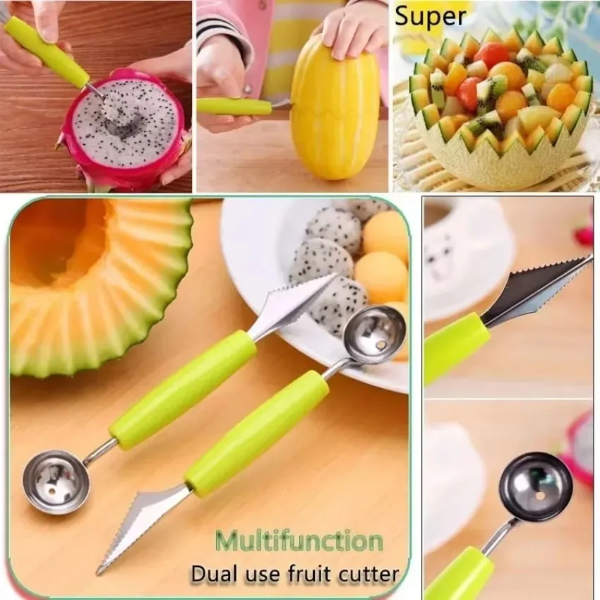 Kitchen Vegetable Carve Fruit Slicer Device Scoop Ballers Cutter Chop Gadgets Kitchen Gadgets Home Gadgets — image 3