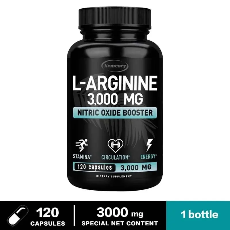 L-Arginine 3000mg - for Energy Strength and Endurance Support During Exercise | Muscle Mass Non-GMO — image 9